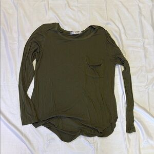 Another Love Forest Green Long Sleeve Top